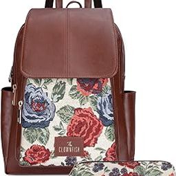 10 Liters Combo Of Minerva Faux Leather & Tapestry Women's Backpack College School Girls Bag Casual Travel Backpack For Ladies & Expert Series Pencil Pouch Pen Case-picture-19