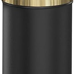 LEASYLIFE 15L/4GAL Black and Gold Bathroom Garbage Can, Trash Can with Flipping Lid for Bathroom,Kitchen，Living Room,Hotel,Office (Black)-9