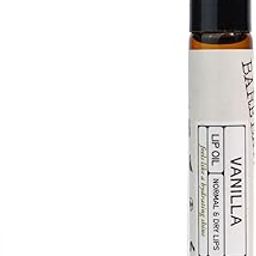 The Bare Bar Vanilla Lip Oil - 10 ml with Jojoba, Coconut, Grapeseed & Olive Oils – Nourishing, Moisturizing & Soothing for Smooth, Supple Lips | Reduces Dryness & Inflammation | Lip Care for Healthy Lips-image-1