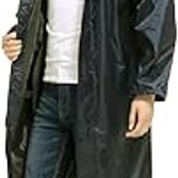 Men Solid Raincoat/Overcoat with Hoods and Side Pockets and Waterproof Raincoat for Men-picture-29