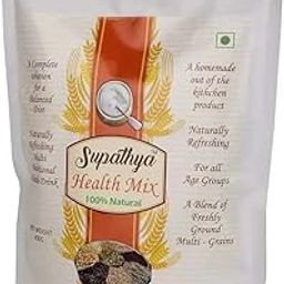 Supathya Health Mix Sathu Maavu Kanji Podi with Ragi, Multigrain Sattu Powder for Kids & Adults - 400g-image-64