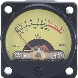 BAZPUR MART® VU Level Meter, Vibration Resistant Pointer Type Directly Display Accurate Power Amplifier Volume Meter with Backlight for Home for Recording Studio-12