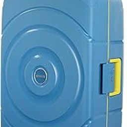 Polypropylene Circurity+ 68 Cm 8 Wheel with 3 Point TSA Lock Hard Trolley Bag for Travel|Small Suitcase Double Wheels & Flexi Packing Straps for Men & Women-Larkspur,Blue-image-91