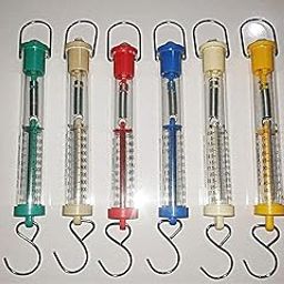 Aumcosmic Tubular ABS Acrylic Clear Spring Balance Scale Set of 6-6