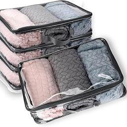 TAKIVA Transparent Multipurpose Packing cubes, Storage Bag, Saree Cover Bag with Zip for Storing Clothes/Suits/shirts/undergarments/suits/wedding packing and Wardrobe organising-picture-31