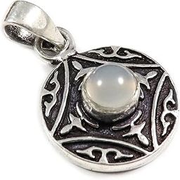 Goyal Craft Silky Moonstone Natural Gemstone Silver Plated Pendant Jewelry GGTPE16Q-picture-28