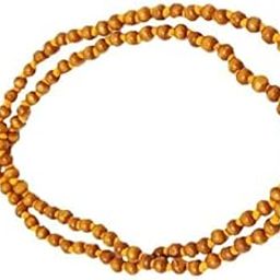 PE - Haldi Mala/Turmeric Rosary Pure Siddha in Handmade Tassel, Bead from India 108+1 Beads Yellow-image-8