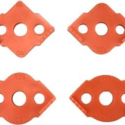 4x Router Corner Radius Jig Routing Rounded Corners Router Bit Templates Orange | 4X Radius Jig Router Templates-23