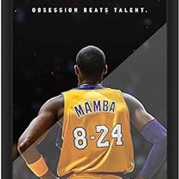 FRAMEO STORE Kobe Bryant Obsession Beats Talent Quote Glass frame, Kobe Bryant Quote wall art framed poster (A4 size - 8 X 12 Inches)-image-94