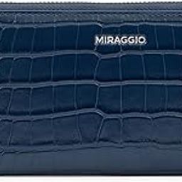 Rumi Zip Around Wallet for Women - Blue-51