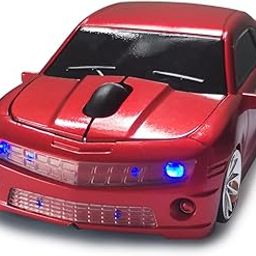 SDGSQHA Wireless Mouse, Cool Car Shape 2.4Ghz Wireless Mouse, Laptop PC Mac (Red)-image-82