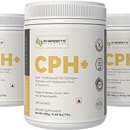 Sharrets CPH+ 200g x 3, Unflavored- Fish Collagen Powder with Hyaluronic Acid & Vitamin C - Bone Health and Skin Hair & Nails Supplement-29