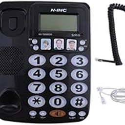 MYADDICTION Fixed Telephone Home Hotel Fast Dial Amplified Photo Phone KX-2035CID Black | Home Telephones & Accessories | Corded Telephones | consumerelectronics-16