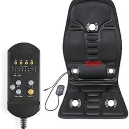 LADILA Massage Seat Cushion, Soft Memory Foam Back Massager with Heat, 8 Vibration Motors, Heating Pad for Car, Office Chair or Home Couch, Relieves Muscle Soreness and Stress-image-9