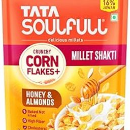 Tata Soulfull Crunchy Corn Flakes+, Honey & Almonds with Millet Shakti, 170g-picture-10