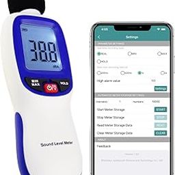 Decibel Meter, Bluetooth-Enabled Digital Sound Level Meter Portable SPL Meter 30~130dBA Range MAX/MIN Data Hold with LCD Display Backlight for Home, School and Workplace to Accurate Sound Measurement-26