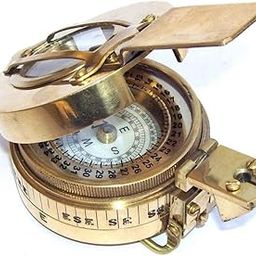 SIAN Antique Brass Brunton Golden Flip-Out Magnetic Compass for Best Gifted Item-picture-26