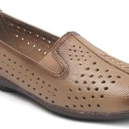 Leather Womens Ballerinas Laser Cut Formal Bellies Latest Ballet Flats Shoes Casual Design RP-3121-image-51