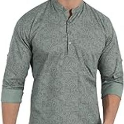 Men's Cotton Regular Fit Short Kurta-image-26