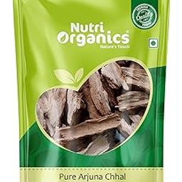 NutriOrganics Arjun Ki Chaal - 400 Gm Dried- Arjuna Tree Bark - Raw | Lowers Bad Cholesterol-image-34