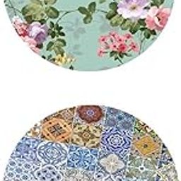 UJEAVETTE 2X Waterproof Non-Slip Round Table Cover Table Cloth Decor - 120cm (48 Inch)-image-51