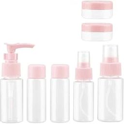 7 PCS COSMETICS BOTTLE for Travel Refillable Small Mini Empty Plastic Pump/Spray/Squeeze Bottles for Cosmetic (7 Pcs Set Mini Portable Refillable Kit)-picture-10