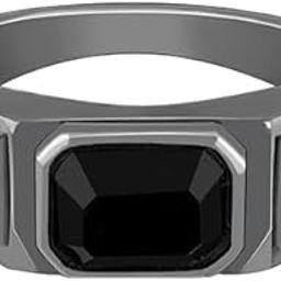 giva 925 Silver Black Rhodium Observant Ring For Him, Fixed Size| Gifts for Men & Boys | With Certificate of Authenticity and 925 Stamp | 6 Months Warranty-picture-23