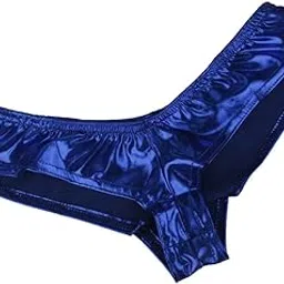 snappsy Wetlook Pants Panty Tanga String Hotpants Blue-picture-3