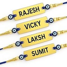 Personalized Name rakhi for Brother – Custom Name/Text Engraved Rakhi – Premium Design Rakhi for Raksha Bandhan-13