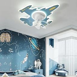Harold Electricals Skysail Kid's Room Chandelier Ceiling Fan with Remote Control, Whimsical Aeroplane Design and Energy-Efficient Fan with Light for Kids Room, Living Room, Bedroom-30