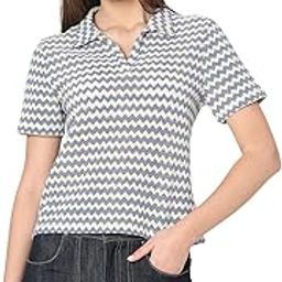 vero moda Shirt Collar Geometric Printed Cotton Top-picture-36