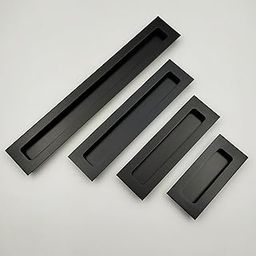 ABVIN Matt Black Concealed Sliding Door Handle and Concealed Door Pull Handle, for All Type Wardrobe Cupboard Door, Also Fits All Type Drawer. (1 Pcs) (12 inch)-image-52