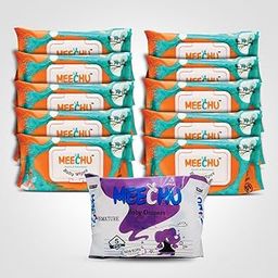 Meechu Baby Wet Wipes 72 Pulls (Pack of 10) Cottony Soft Absorb Technology-image-56