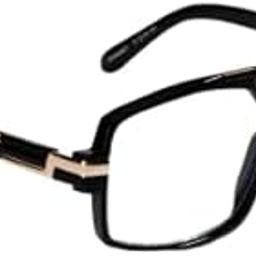 El Camino Polarized Unisex Rectangle Shape Black with Gold Frame with Clear Len Sunglasses Suitable for Prescription Lenses UV Protected-image-28
