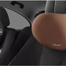 CRENTILA Car Neck Pillow,Neck Pain Relief For Long Drive Car Seat Back Head Rest Memory Foam Pillow For Driving With Adjustable Strap,And Breathable Removable Cover (Brown), Standard-1