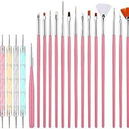 Nail Art Design Dotting Painting Drawing UV Polish Brush Pen Tools Set Kit (Multicolour)-image-74