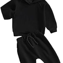 NOTWILD Unisex Boys & Girls cotton fleece Hoodie Sweatshirt with matching same color pocket outfit Joggers/tracksuit Co-ord Set|Pack of 1-image-24