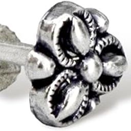 925 Sterling Silver Women Nose pins with Certificate of Authenticity and Hallmark.-image-99