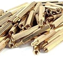 50 (Abrasives) Pcs Brass Hex Standoff Spacer M3x25mm Female to M3x6mm Male (52ry264qf26) M3 25+6mm-image-44