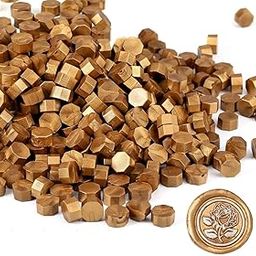 Curated CartWax Seal Beads, 500PCS Wax Sealing Beads for Letter Sealing - Wax Stamp Sealing, Sealing Wax Beads for Cards, Envelopes and Invitations (Antique gold- 500PCS)-27