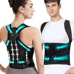 COIF Premium Back Brace Posture Corrector for Women and Men | Back Straight And Shoulder Support Belt | Full Adjustable Shoulder Straightener for Improving Back Posture, Relief for Upper and Lower Back, Lumbar, Neck, Shoulder Pain (Free Size)-1