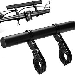 FABSPORTS Black light weight Aluminium Bicycle Handlebar extender for 25.4/31.8 mm for Headlamps, GPS units etc-28