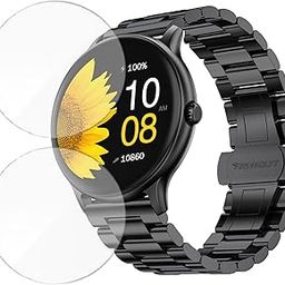 HELLOSCREEN |2 Pack| Smartwatch Screen Protector for Fire Boltt Phoenix Ultra Blaze |1.39 inch| | Flexible TPU Film, 9H Scratch Resistant, Bubble Free Installation - Not a Tempered Glass-image-91