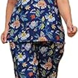 Women Cotton Relaxed Fit Fit and Flare Suit | Printed Night Suit | Half Sleeve Co-Ord Set-image-89