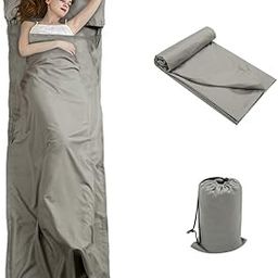 OTDEST Travel and Camping Sheet Sleeping Bag Liner - Lightweight Compact and Portable Adult Sleeping Bag- Ideal for Traveling,Hostels and Camping-image-83