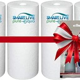 Smart Live Premium 5 Inch Spun Cartridge Filter for IFB Washing Machines Front & Top Load | 5 inch Housings Refills (Pack of 4) | Get Free Descaling Powder-image-79
