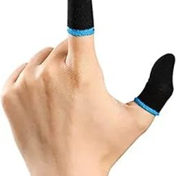 TYROCX (2pcs) PUBG Finger Sleeve Thumb Grip Sweatproof Smooth & Responsive Touch (1-Pair) Blue-13
