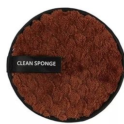Reusable Makeup Remover Pad | Pack of 1 | Brown | Reusable and washable | Easily Removes Stubborn Makeup, Face Pack | Multi purpose Facial Cleansing Pad-image-6