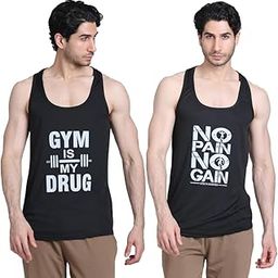 New Men Cotton Vest Sando T-Shirt for Gym rkout Baniyan Tshirts Sleeveless Printed Summer Relaxed Fit Style.-image-72
