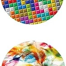 UJEAVETTE 2pcs Table Cover Cloths for 140cm Dia Tables Restaurant Home Kitchen-image-48